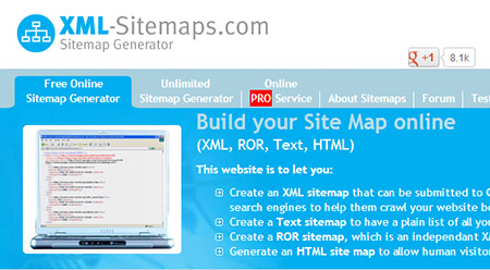 Генератор sitemap онлайн
